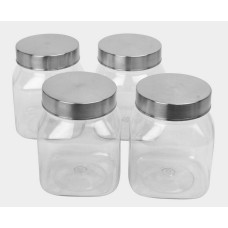 Plastic Container, Set of 4 - 600 ml X 4